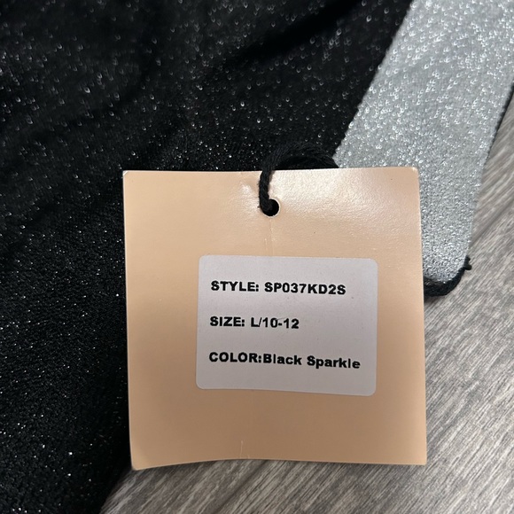 Smak Parlour Black Sparkle Mod Mini Dress - Picture 5 of 6
